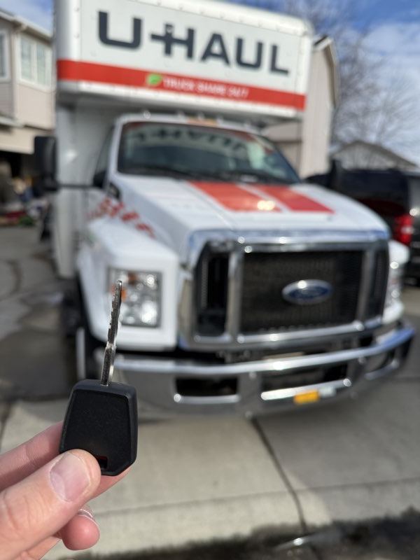 Box truck key replacement for a rental moving truck in Coeur d'Alene