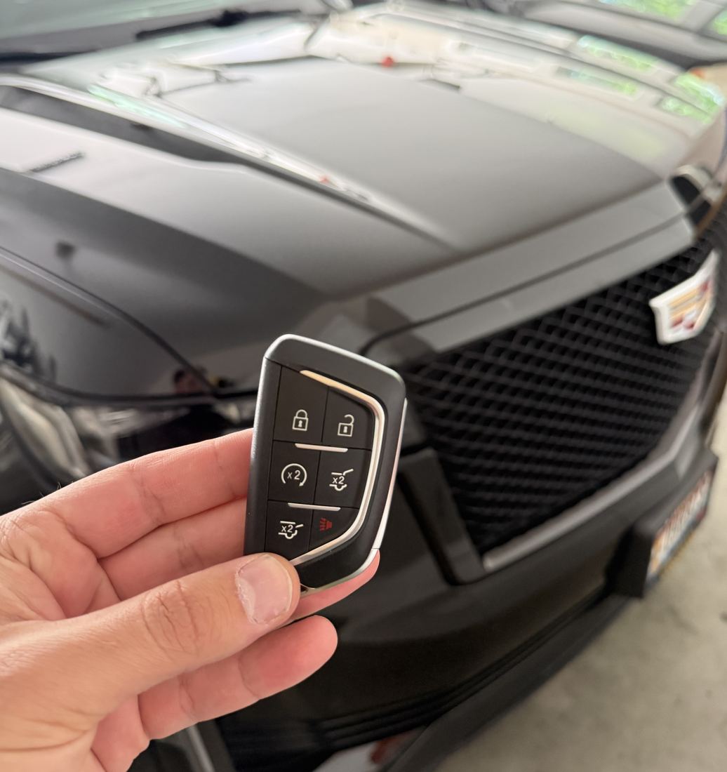 Cadillac smart key fob programmed at the vehicle in Coeur d'Alene
