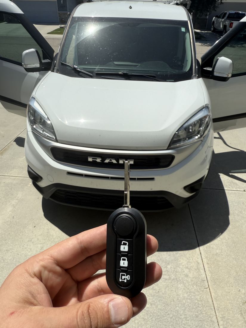 Ram ProMaster flip key cut and programmed in North Idaho